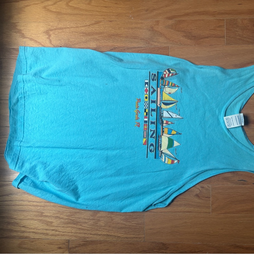 Delta Aqua Blue Tank Top